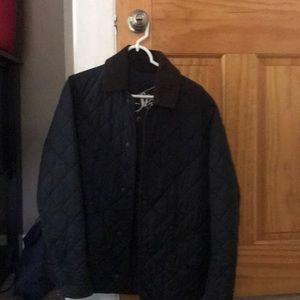 Men’s navy Barbour jacket